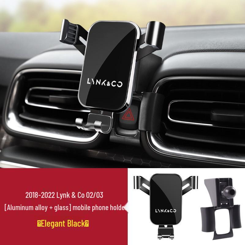 

Lynk & Co Car Phone Holder Bracket for 01/02/03/05/06/09 Models - Decorative Navigation Accessory High Gloss Black
