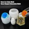 1/3Pcs 3D Rose Silicone Mold Easy Release DIY Ice Cube Chocolates Mousse Candles Soap Making Flower Shape Mold