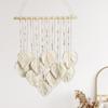 Cotton Boho Wall Decor Handmade Wall Hanging Pendant Creative Wall Art Leaf Tapestry  Gift