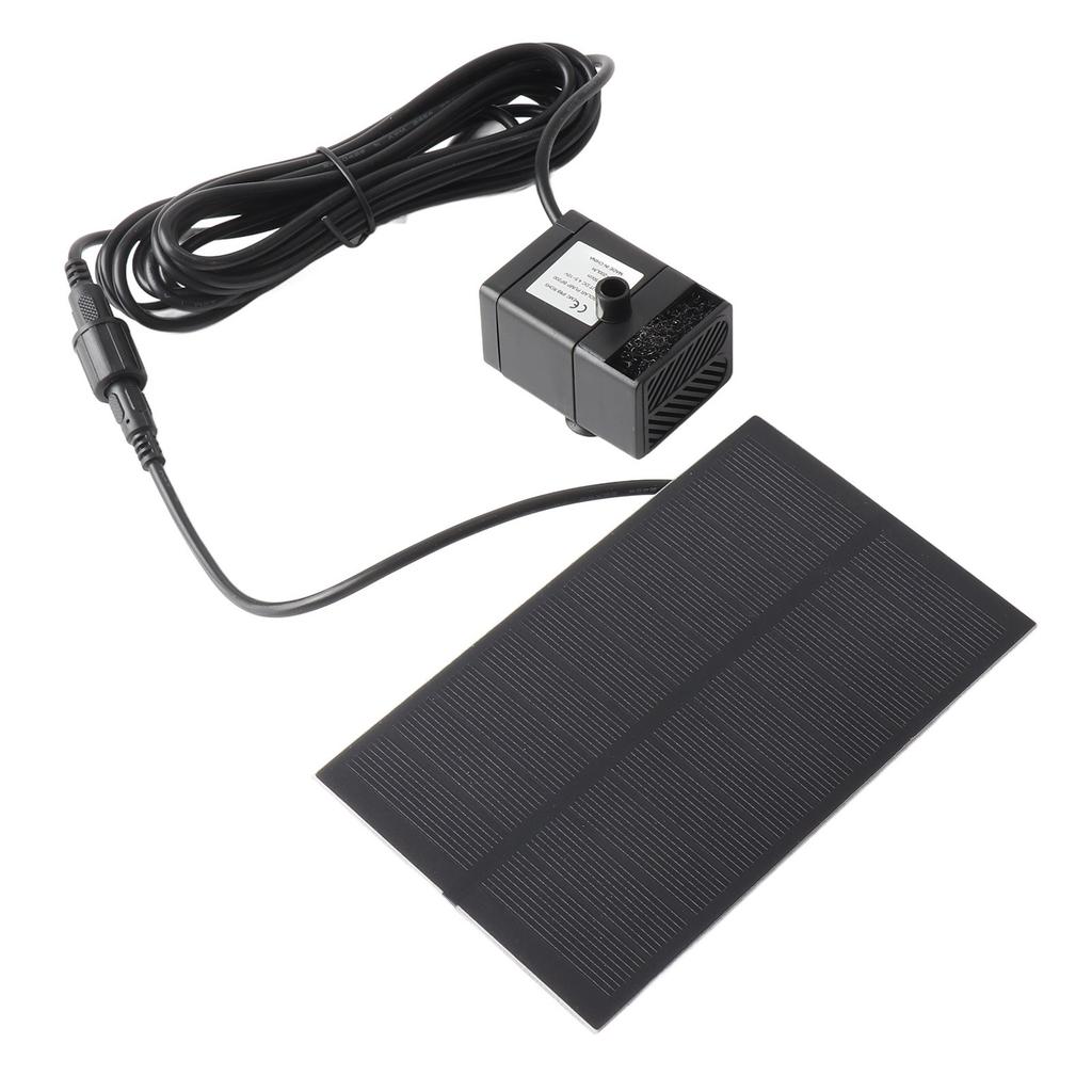 Solar-Springbrunnenpumpe 5,5V 1,5W Polykristallines Silizium-Solarpanel Vogelbad-Springbrunnenpumpe