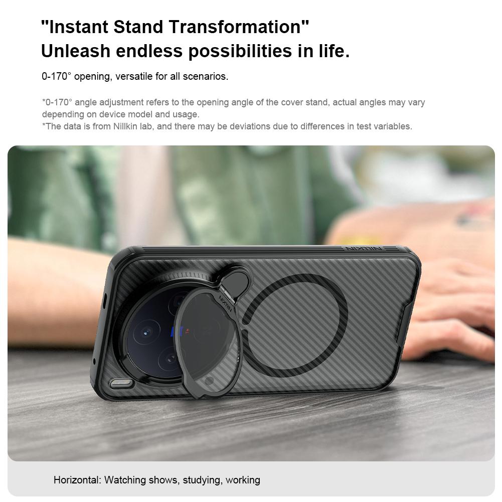 Für Vivo X300 Pro Handyhülle Nillkin CamShield Prop Magnetische Klare Version Harte PC+TPU Schale Stoßfeste Rückseite