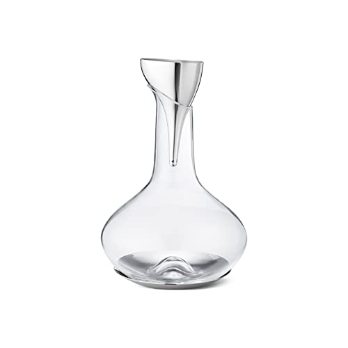 Georg Jensen SKY Wine Aeration Funnel with Filter, Silver, 8cm Diameter x 14cm Height, Product Number: 10019304