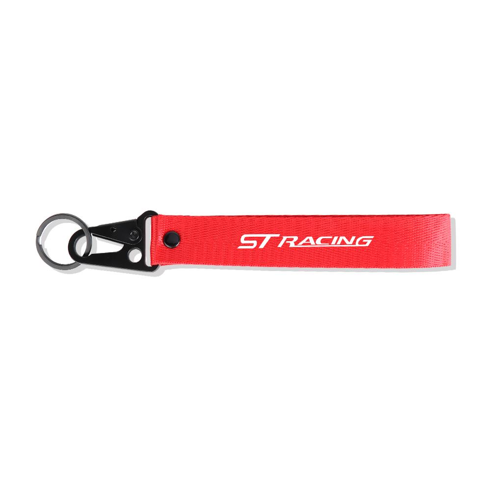 AAAMQ1 For Ford Focus Mustang Ranger Fusion Mondeo Kuga ST Car Styling Keychain Strap Key Holder Lanyard Decoration Auto Accessories