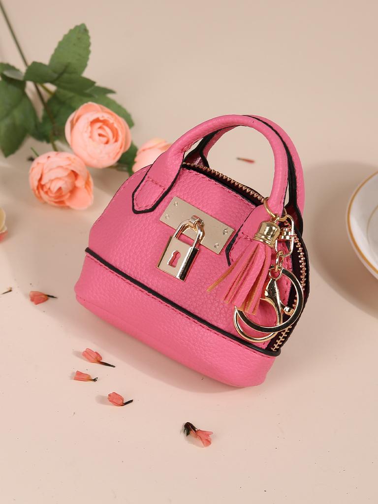 New Mini Change Bag Women's Creative Coin Bag Keychain Bag Japanese and Korean Version Mini Simple and Cute Small Change Bag