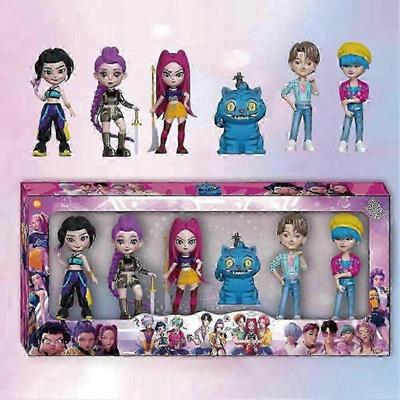 6Pcs K-POP Demon Hunter Dolls Action Figure Saja Boys Toy Rumi Mira Zoey Figurine Doll ufeffBirthday Gift For Kids Fans