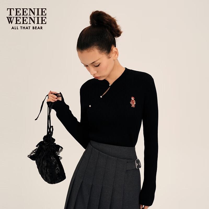 Teenie Weenie Women's New Chinese Style Bear Knit Sweater
