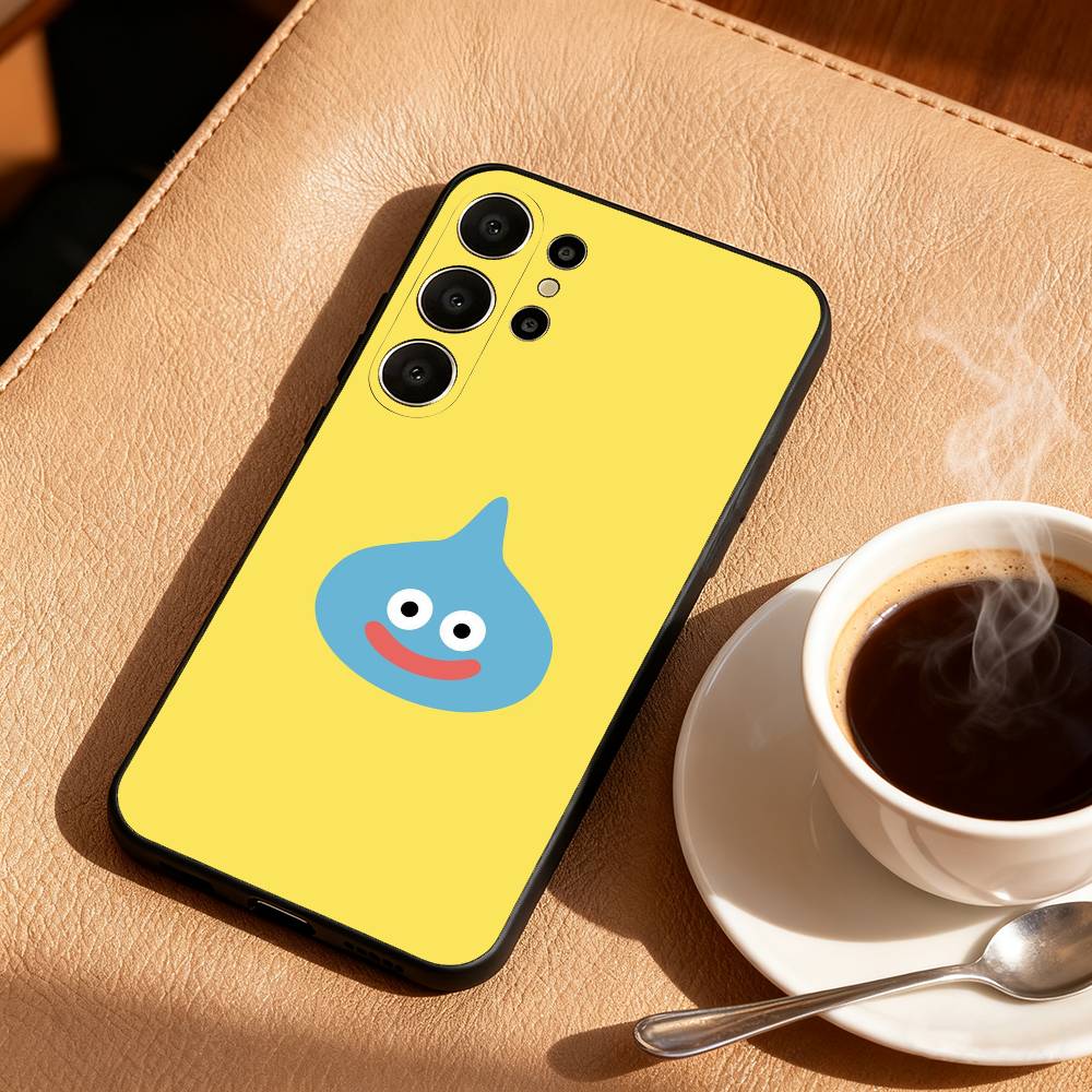 1PC Cute Bouncy D-Dragon S-slimes Phone Case For Samsung S26,S25,24,23,22,30,21,10,9,Ultra,Plus,Lite,FE Soft Black Case