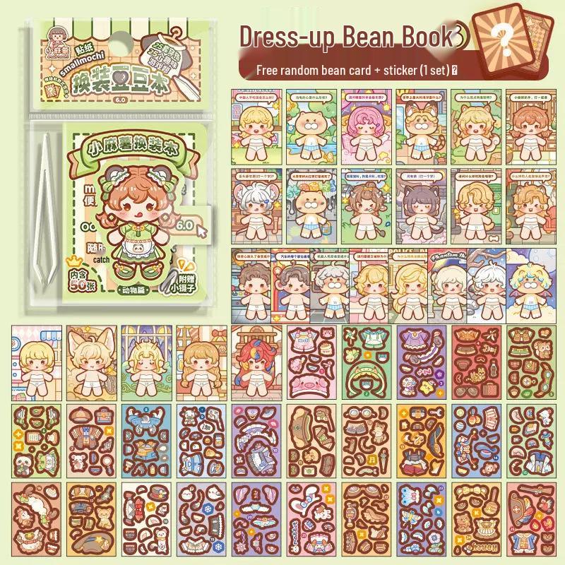 Little Mochi 6.0 Outfit: Complete Children's DIY Miniature Scene Decoration Sticker Set