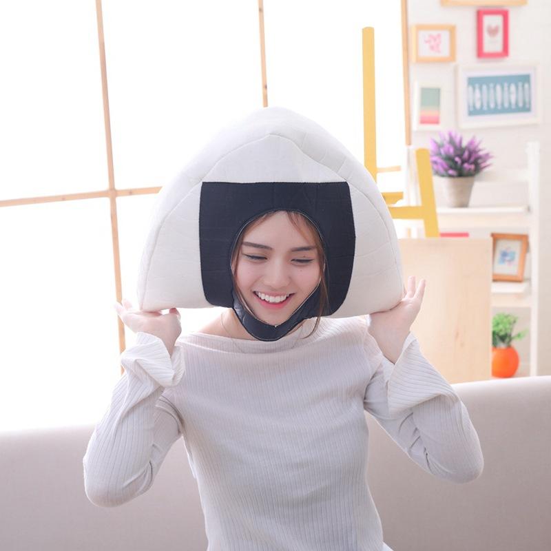 

Милая плюшевая шапка, шапка-капюшон в виде рисового шарика, капюшон, реквизит для фото, реквизит для фотостудии 30x50CM0.15KG