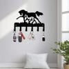 Elegant Bohemian Metal Horse Wall Hook for Living Room Bedroom Office Easy Mount Decor