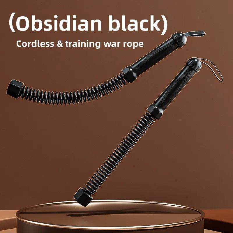 2pcs Cordless Battle Rope Multifunctional Power Training System Arm Strength Home Gym Equipment for Full Body Workout Unisex