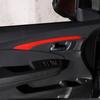 Pro Honda Pilot 2015-2022 ABS Carbon Fiber/Černá/Červená Nálepka obložení panelu vnitřních dveří automobilu