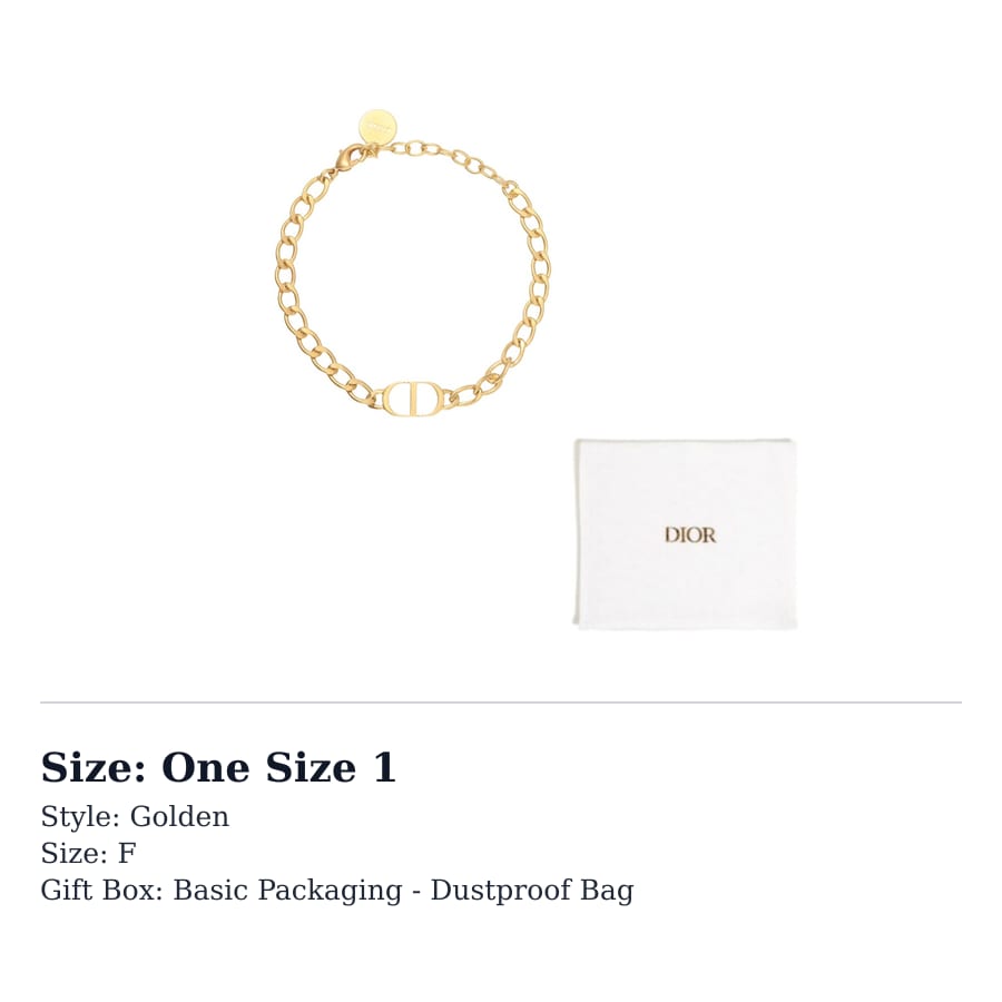 DIOR Bracelets Women's B1234PTCMT-D300