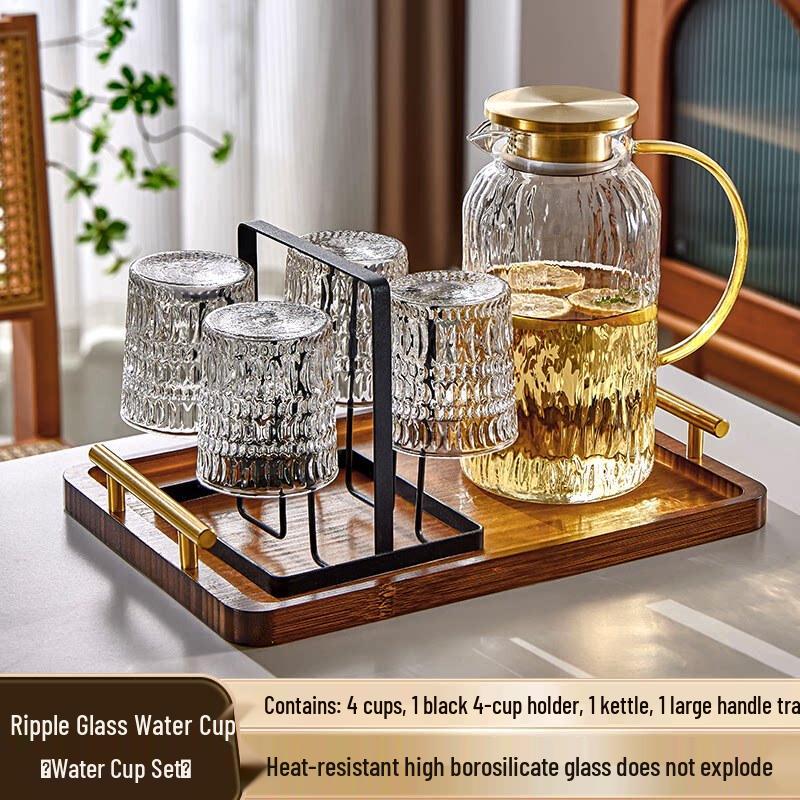 Star Embossed Heat-Resistant Glass Tumbler