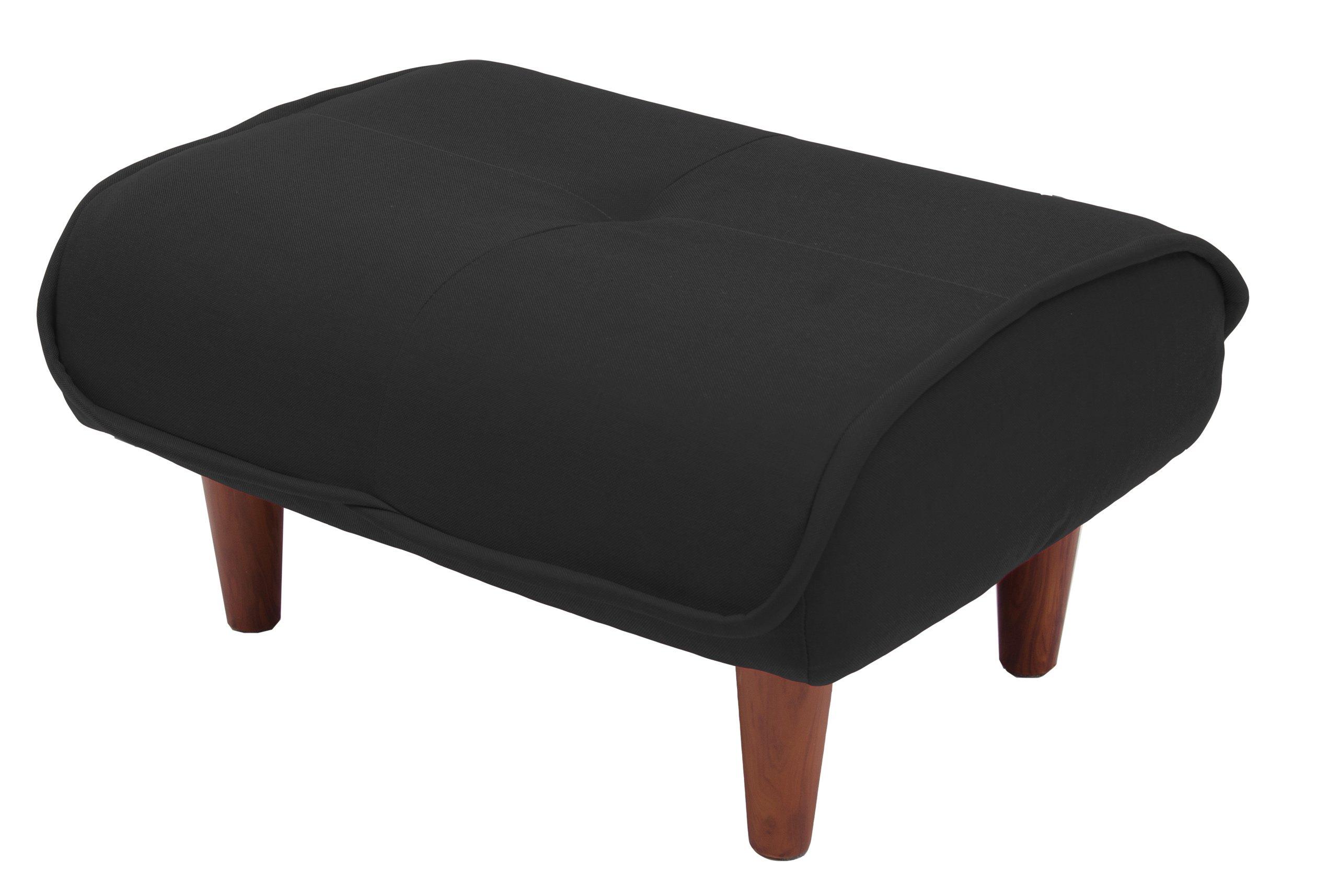

Cellutane Made in Japan Ottoman Stool with Waraku no Single Pocket Darian High (Cellutane) Footrest, Kiwami, Seater, Coil, Black, Resilience,