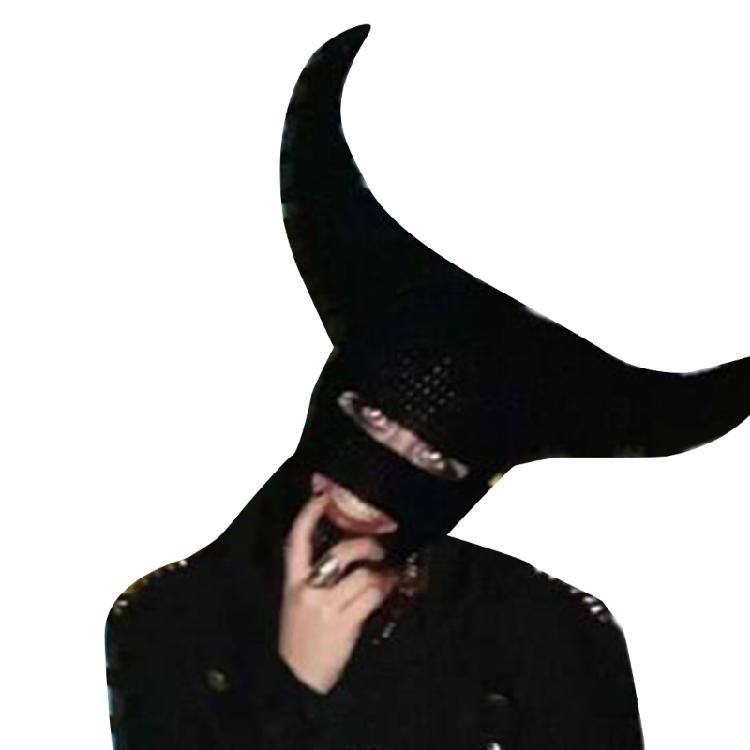 Halloween Cosplay Horn Balaclava Hats Balaclava Winter Knitted Hats Headgear