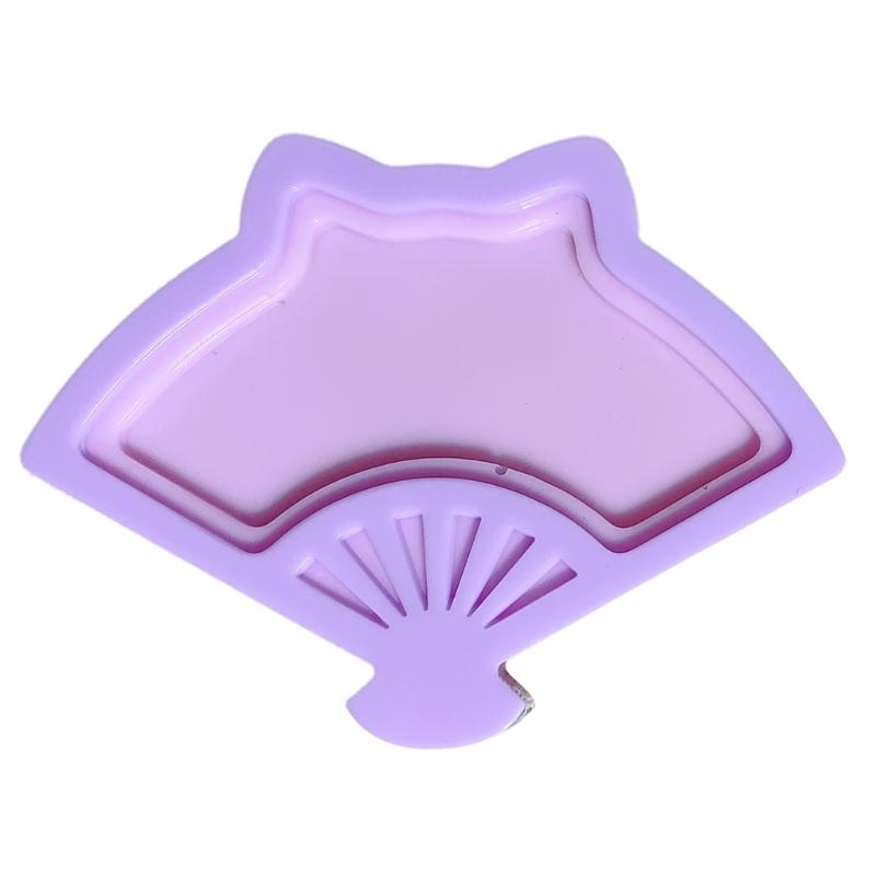 Stunning Folding Fan Shaped Desserts Mold Soft Silicone Molds DIY Fan Resin Casting Mould Wedding Gift Party Favor