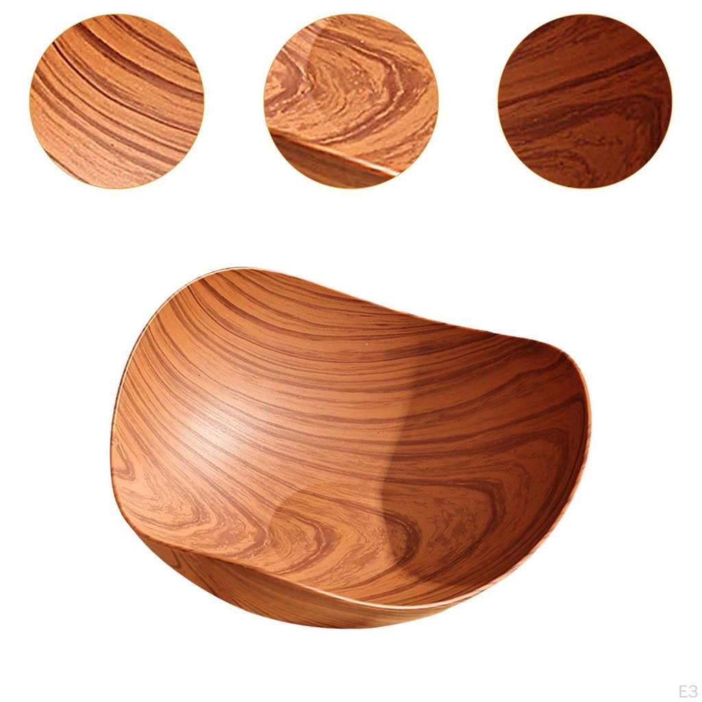 Dried Fruit Bowl Made of Imitation Wood, Tray for Sweets And Snacks, Multi-purpose, Decorative