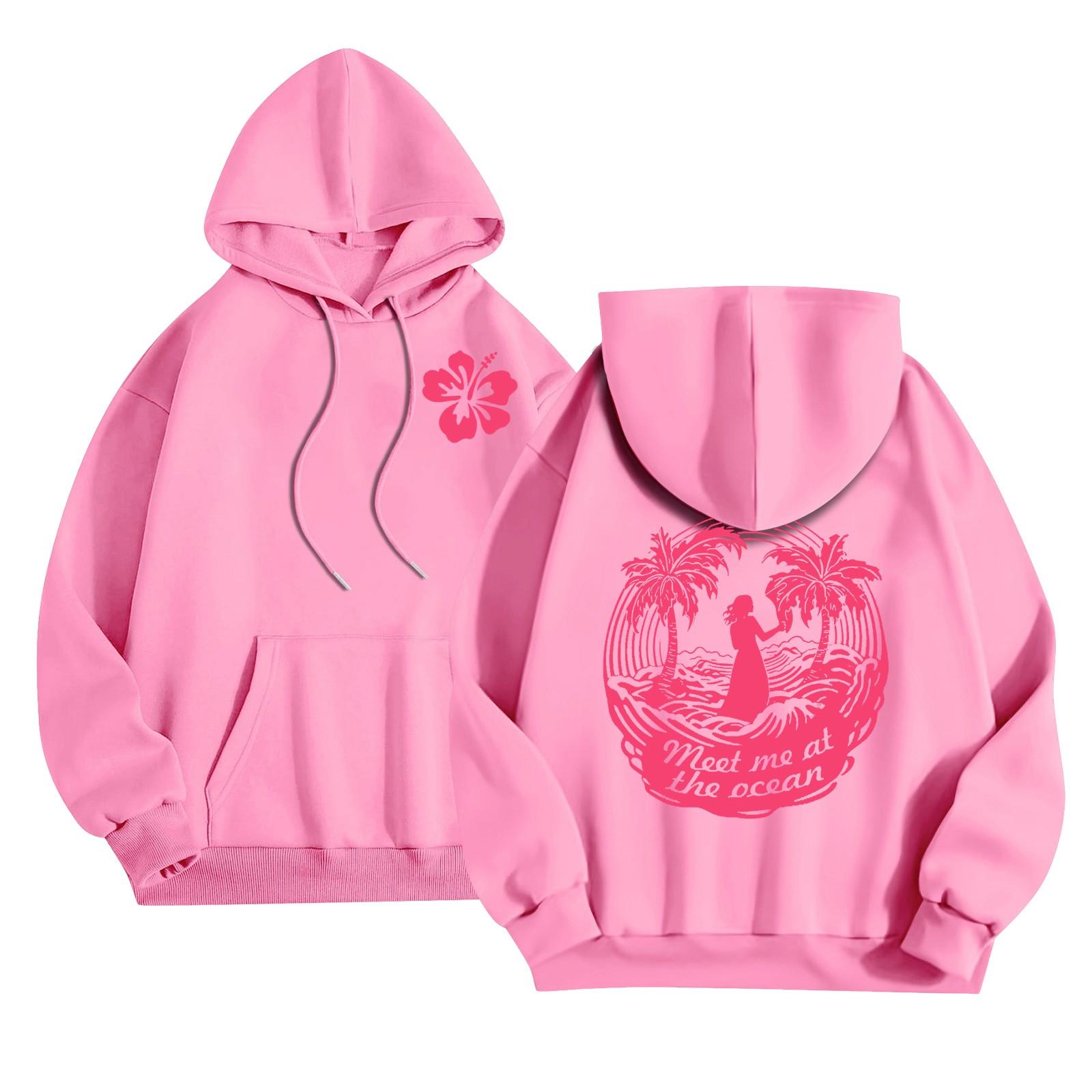 

Спортивный костюм с капюшоном, унисекс, одежда для бега, пуловер с длинными рукавами, толстовка с капюшоном XXXL розовый