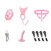 Male Chastity Device Plastic Bondage Cage Adjustable Chastity Belt 3d Printed Design Invisible Lock with Key Rings Wearable