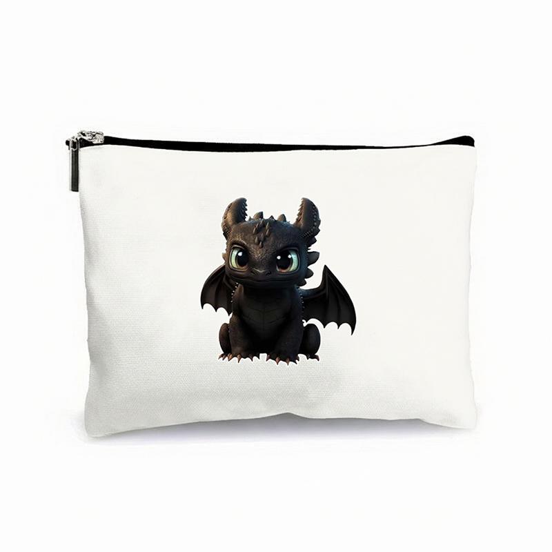 How to Train Your Dragon Toothless Pencil Case Cute Canvas Stationery Pouch for Students