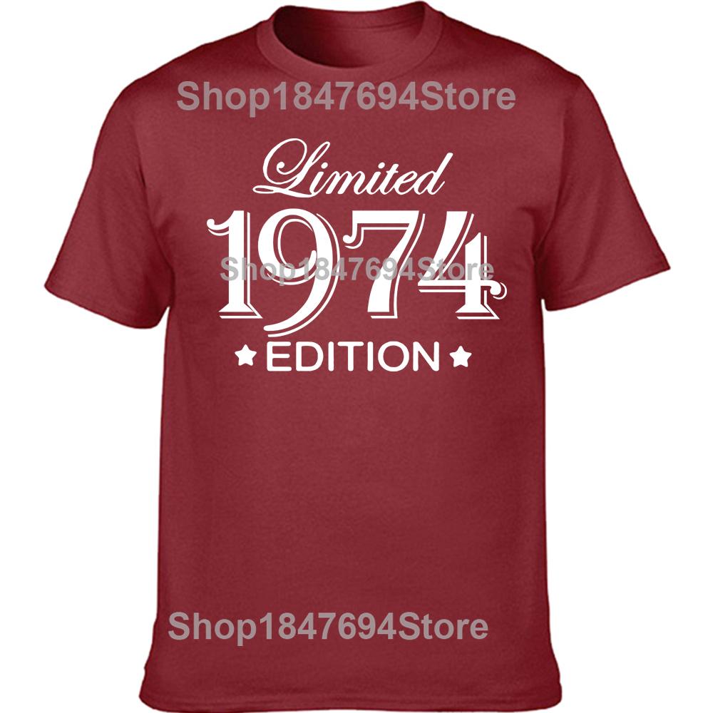 Funny 51 Year Old Gifts Vintage 1974 Limited Edition Birthday T Shirts Graphic Cotton Streetwear Short Sleeve T-shirt