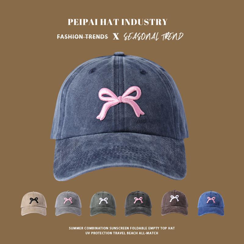 Butterfly Knot Baseball Cap For Women Men With Sun Protection For Autumn Winter Collection