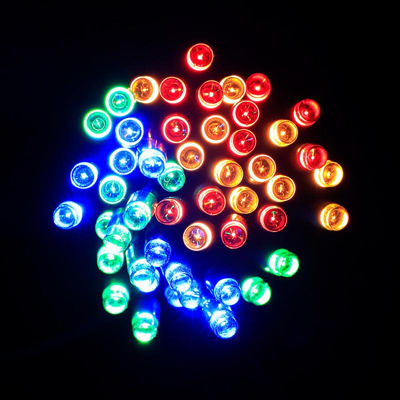 Waterproof LED Solar Christmas String Lights - 8 Modes for Outdoor Patio Holiday Decoration