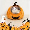 2026 Fall and Winter New Pet Cat Bed Halloween Pumpkin Bed Thickened Comfortable and Warm Sofa Dog Bed Pet Supplies