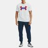 Under Armour Attitude Logo Printed Training Casual Crew Neck Short Sleeve T-Shirt Men Tops White 1362839-100