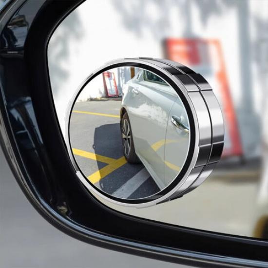 2Pcs Blind Spot Mirrors Round HD Glass Side for Car Convex 360° Rear View Mirror