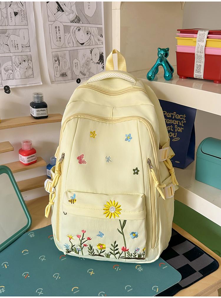 Schoolbag new junior high school students small fresh large capacity backpack women's casual lightweight versatile school bag travel backpack