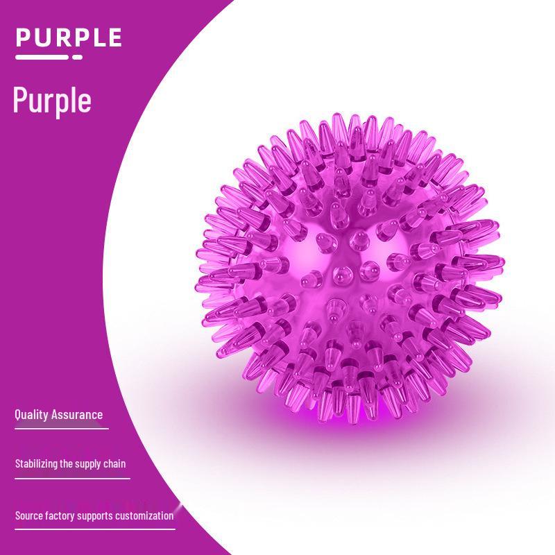 Cross-Border High Elasticity TPR Dog Toy: Sounding Spiky Ball for Teething, Decompression, Bite Resistance, Teeth Cleaning & Self-Entertainment.