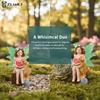 Fairy Girl Statue Resin Micro Fairy Garden Accessories for Home Lawn Patio Outdoor Decorative Ideas