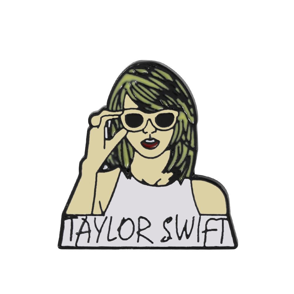 Горячая Распродажа, Креативная Брошь Тейлор Свифт, Металлический Значок, Аксессуары для Одежды, Прямая Продажа с Завода