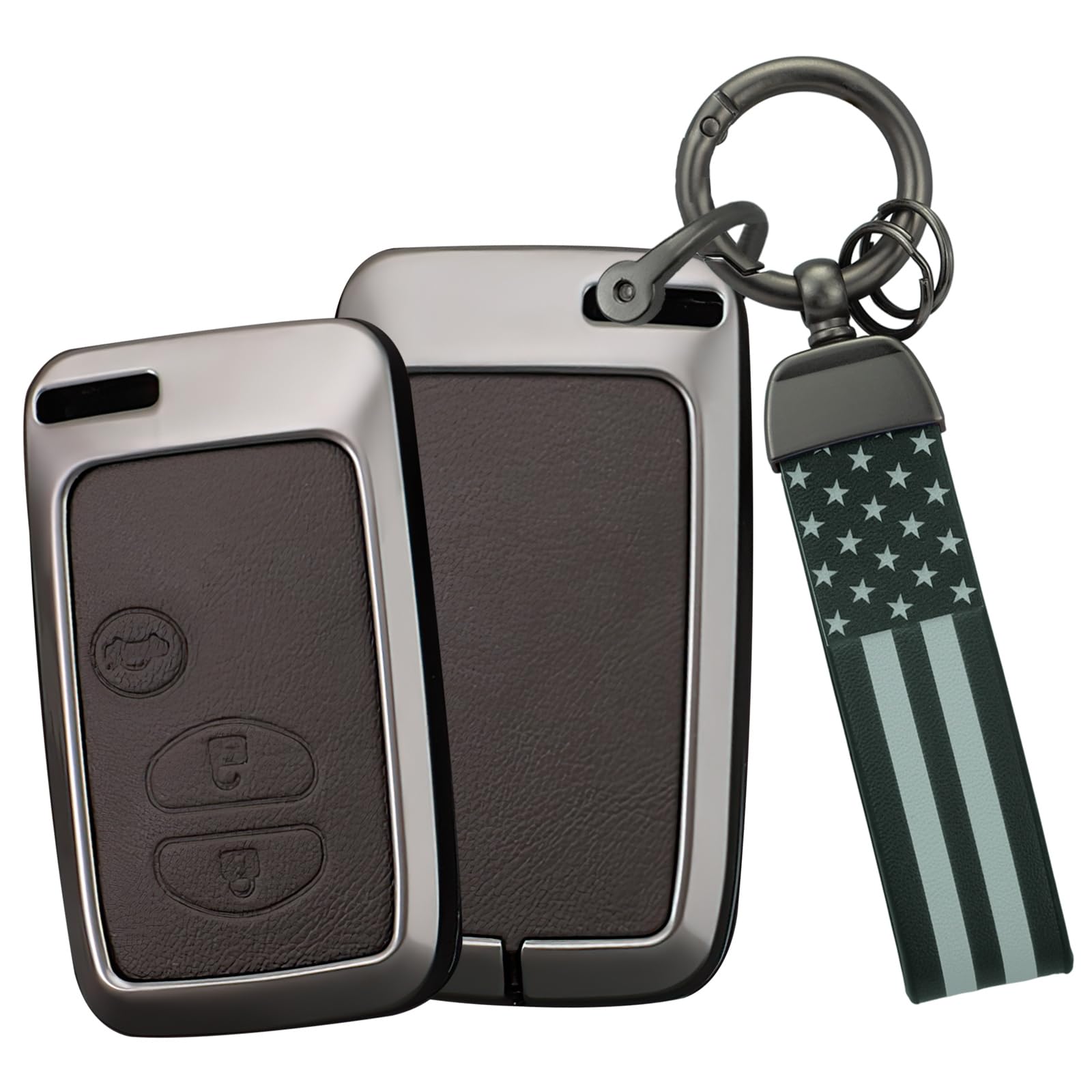 

[TECART] Чехол для ключа Toyota, Чехол для ключа, Брелок для ключа Subaru, Majesta Mark X, Camry, Brown