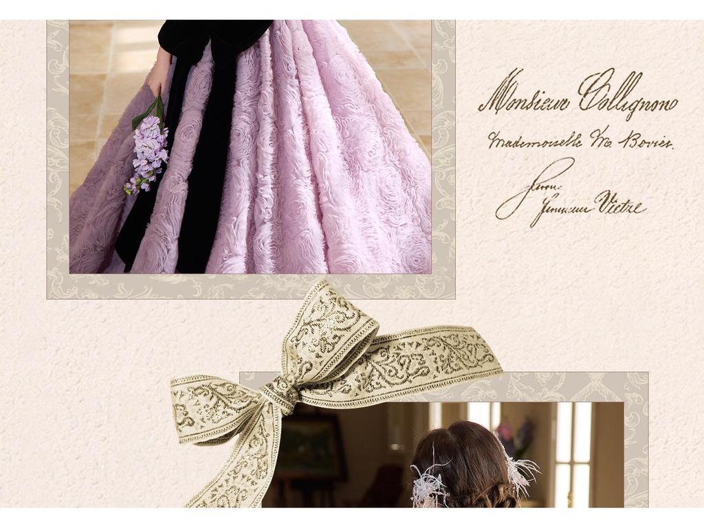 Girls' High-End Hepburn Style Princess Winter Evening Gown