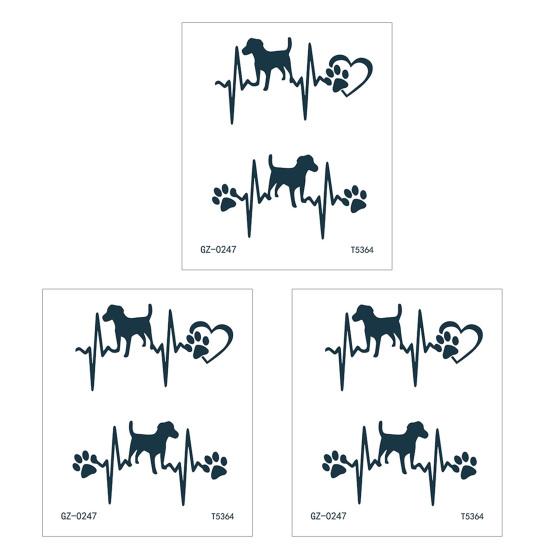 Yousheng 3Pcs Waterproof Tattoo Sticker for Men Women, Face Body Arm Chest Shoulder Thigh Waist Temporary Tattoo Decal, Long Lasting Body Art Fake
