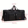 Foldable Travel Bag, Multi Pocket Sports Duffle Bag, Lightweight Foldable Luggage Handbag For Outdoor Sports, Travel And Daily Storage