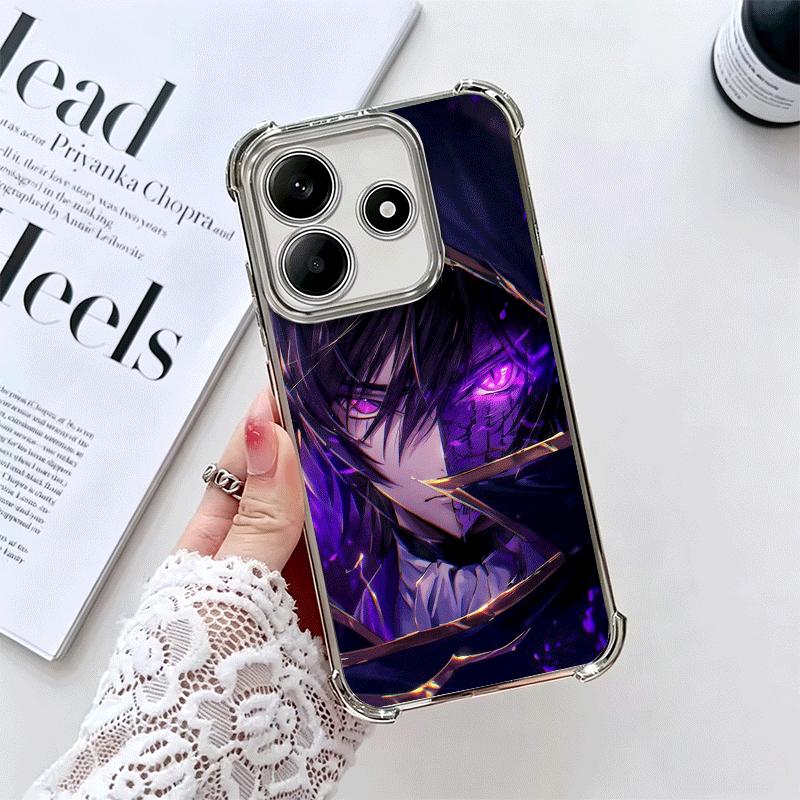 

Позолоченный чехол для телефона с аниме Code Geass для Xiaomi Redmi Note 14 15 Pro Plus 13 12 11 11S 11T 10 9S 9 5G, противоударный с подушкой безопасности Redmi Note 13 5G