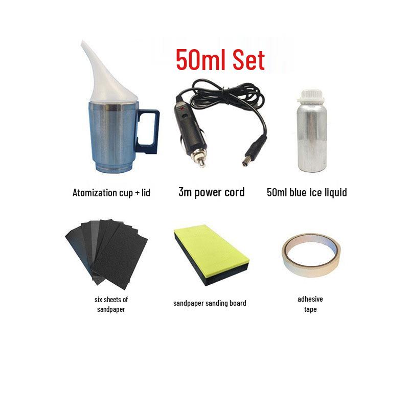 Car Headlight Refurbishing Kit with Liquid Atomizing Cup