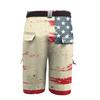 Men's Independence Day Printed Multi Pocket Workwear Shorts
