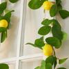 Simulation Green Plant Artificial Foam Lemon Fruit Vine, Home Decoration Atmosphere Vine Arrangement Props