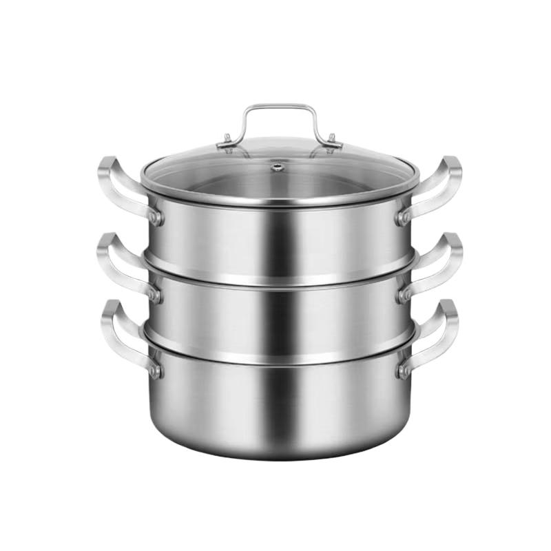 

Sule 316 Stainless Steel 3-Layer Steamer Pot