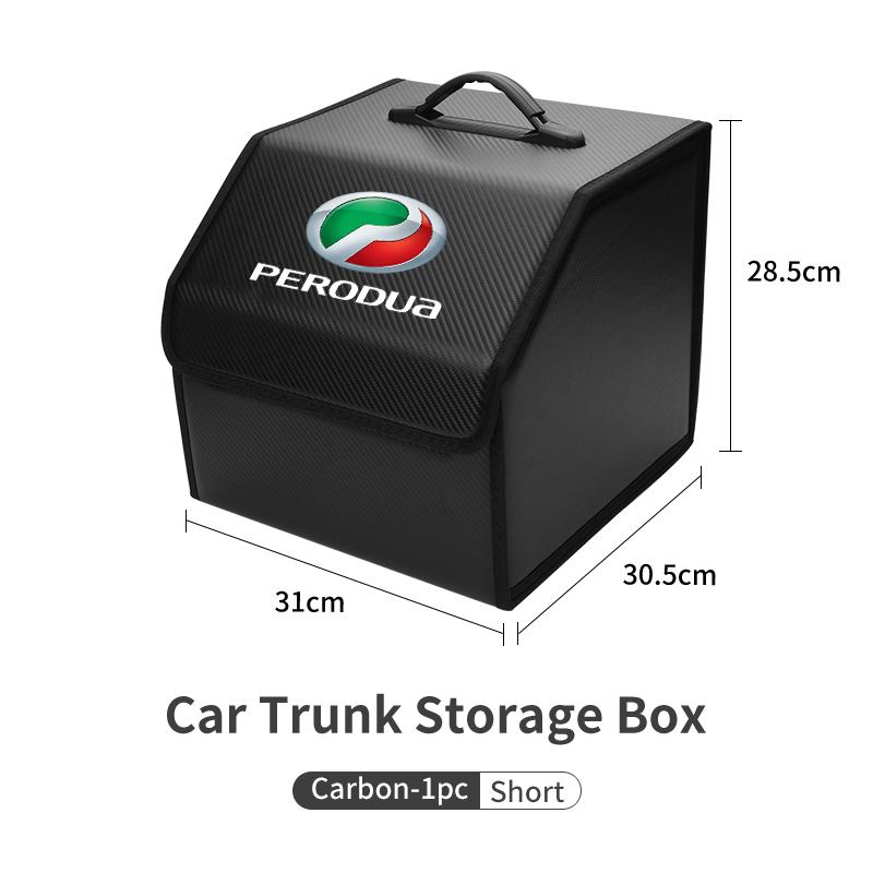 

Car Interior Trunk Storage Box Leather Tools Storage Case Anti-scratch High-capacity Bag For Perodua Axia Bezza Myvi Alza Ativa