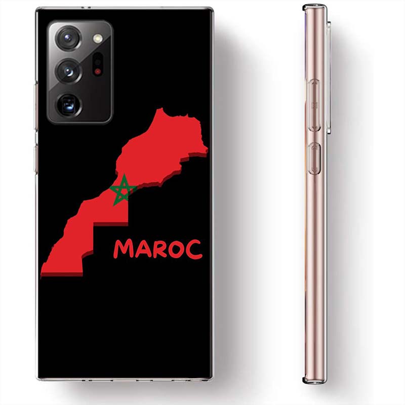 Morocco Flag Soccer Phone Case for Samsung A17 A37 A57 A55 A35 A25 A15 A54 A14 A24 A34 A13 A23 A33 A53 A07 A05S A04S A03 A73 Gal