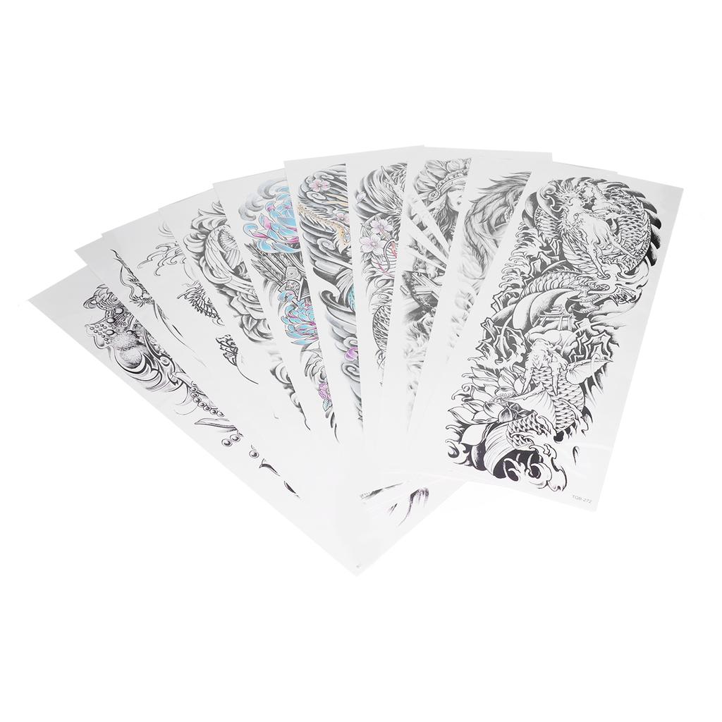 Realistické tetovací nálepky Falešné dočasné tetování Velká nálepka na celou ruku Vodotěsná tetovací šablona