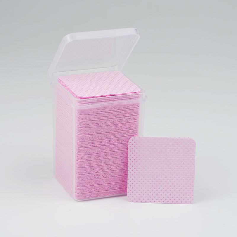 Lint-Free Eyelash Glue & Nail Polish Remover Pads - Anti-Clogging Wipes for Nail Art Tools