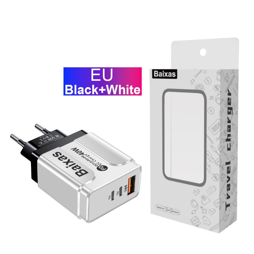 Universal Power Adapter: Compatible with UK, EU, US, AU Standards, 1 USB & 2 PD Ports.