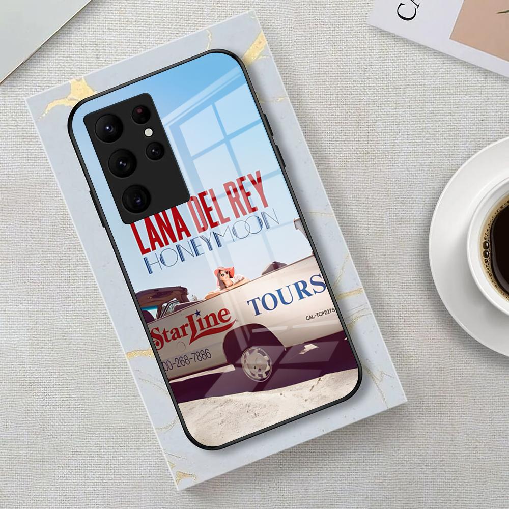 Lana Del Rey LDR Singer Phone Case For Samsung S26 S25 Edge Ultra 23 22 21 20 Ultra Plus S24 Fe Glass Cover